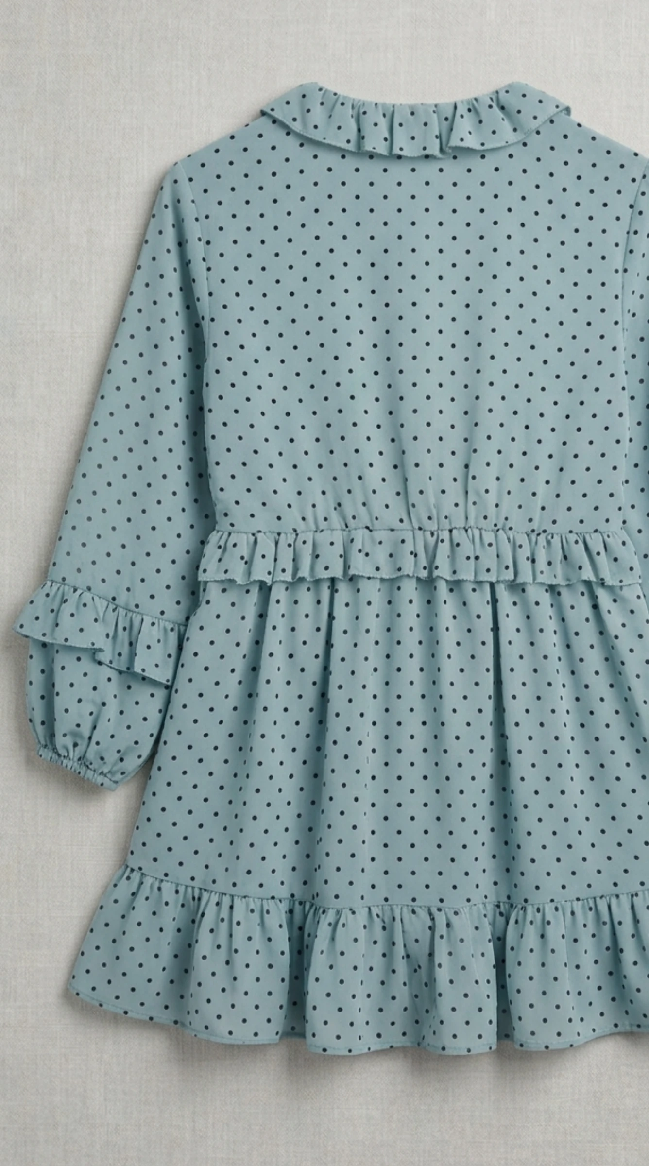 Veste courte Zara bleue à pois avec volants - Taille S – photo 2
